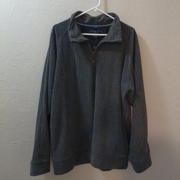 Jhane Barnes Gray Quarter Zip Pullover – Men’s XL - Picture 1 of 2